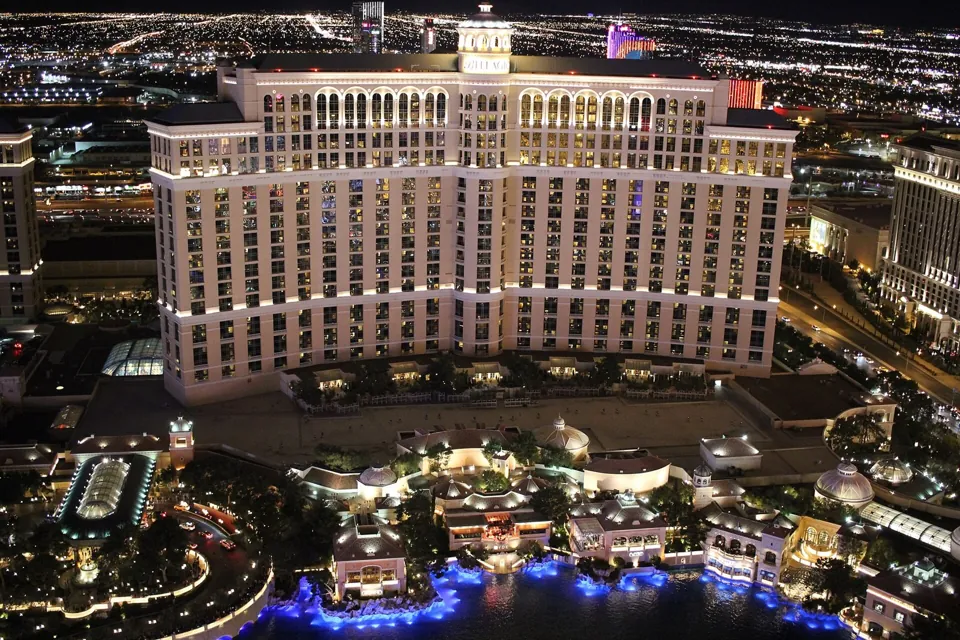 Bellagio desde Paris Las Vegas · archivo 2015