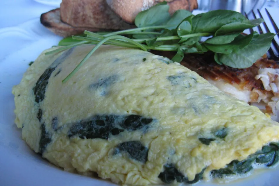 Omelette fotografiado en Mon Ami Gabi Las Vegas · archivo de octubre de 2009