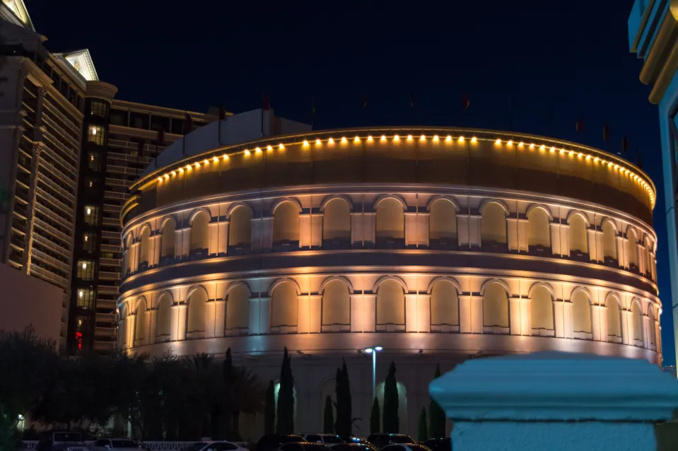 The Colosseum en Caesars Palace · exterior de archivo, julio de 2015