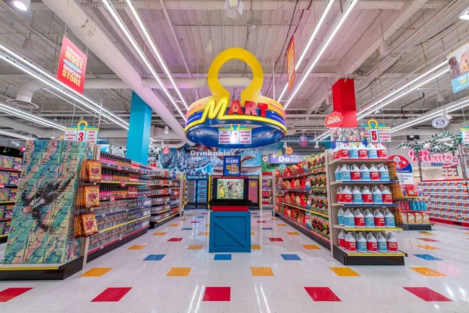 Supermercado ficticio de Omega Mart en AREA15, Las Vegas