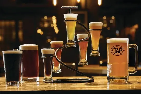 Selección de bebidas fotografiada para TAP Sports Bar en Excalibur · imagen de prensa sin fecha de toma publicada; consulta la oferta actual.