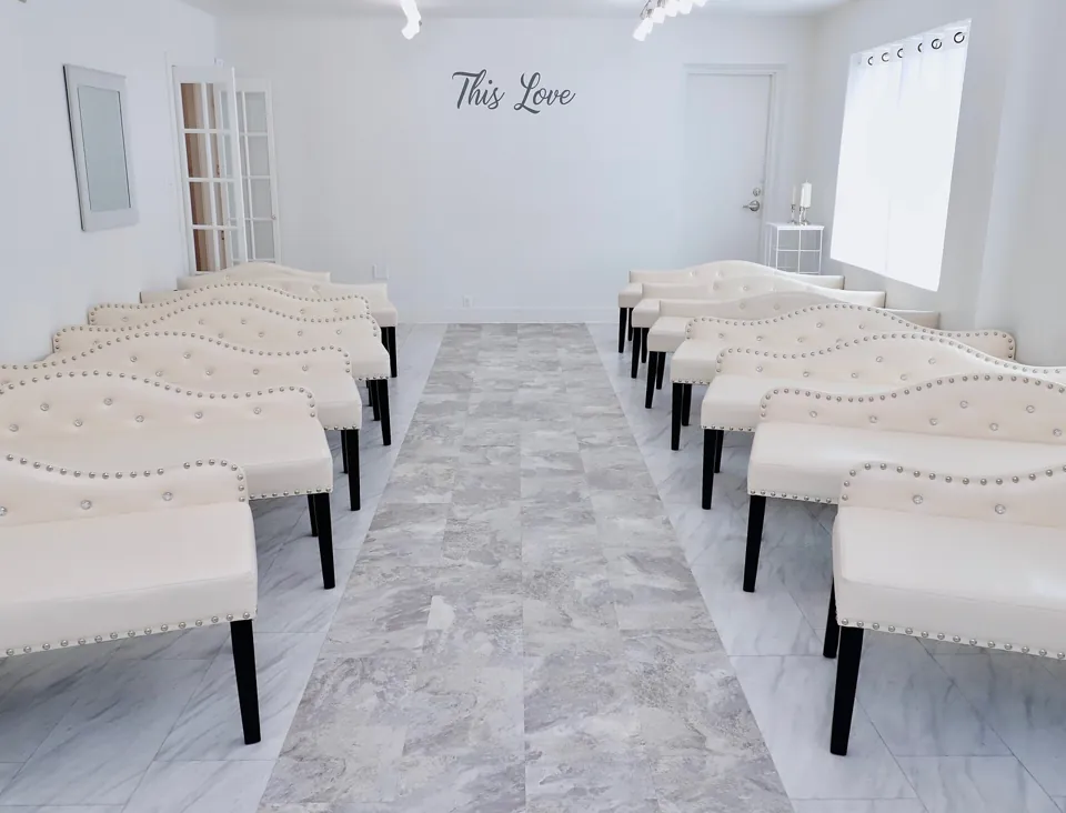 Interior de Paradise Wedding Chapel, Las Vegas · archivo 2019