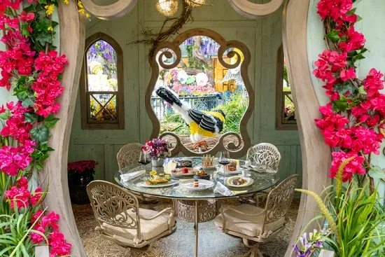 Montaje de The Garden Table presentado por Michael Mina Bellagio.