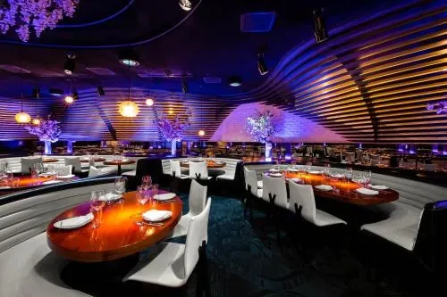 Comedor principal de STK en The Cosmopolitan.