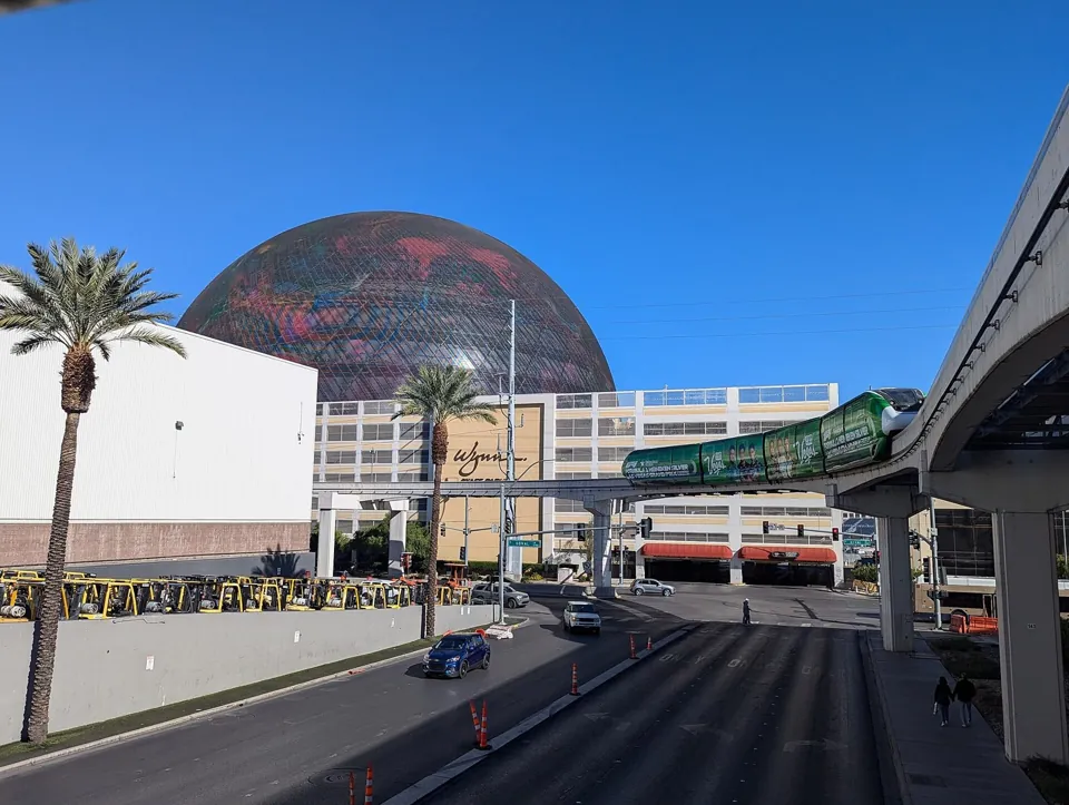 Sphere, Las Vegas · exterior, archivo 2024