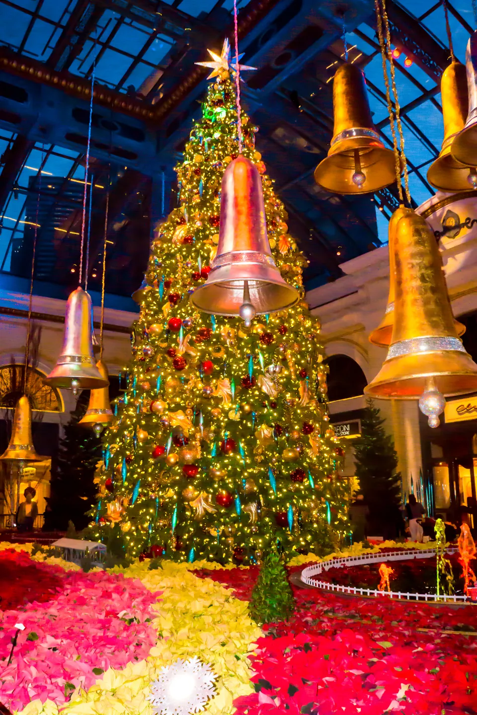 Decoración navideña en Las Vegas durante diciembre de 2013.