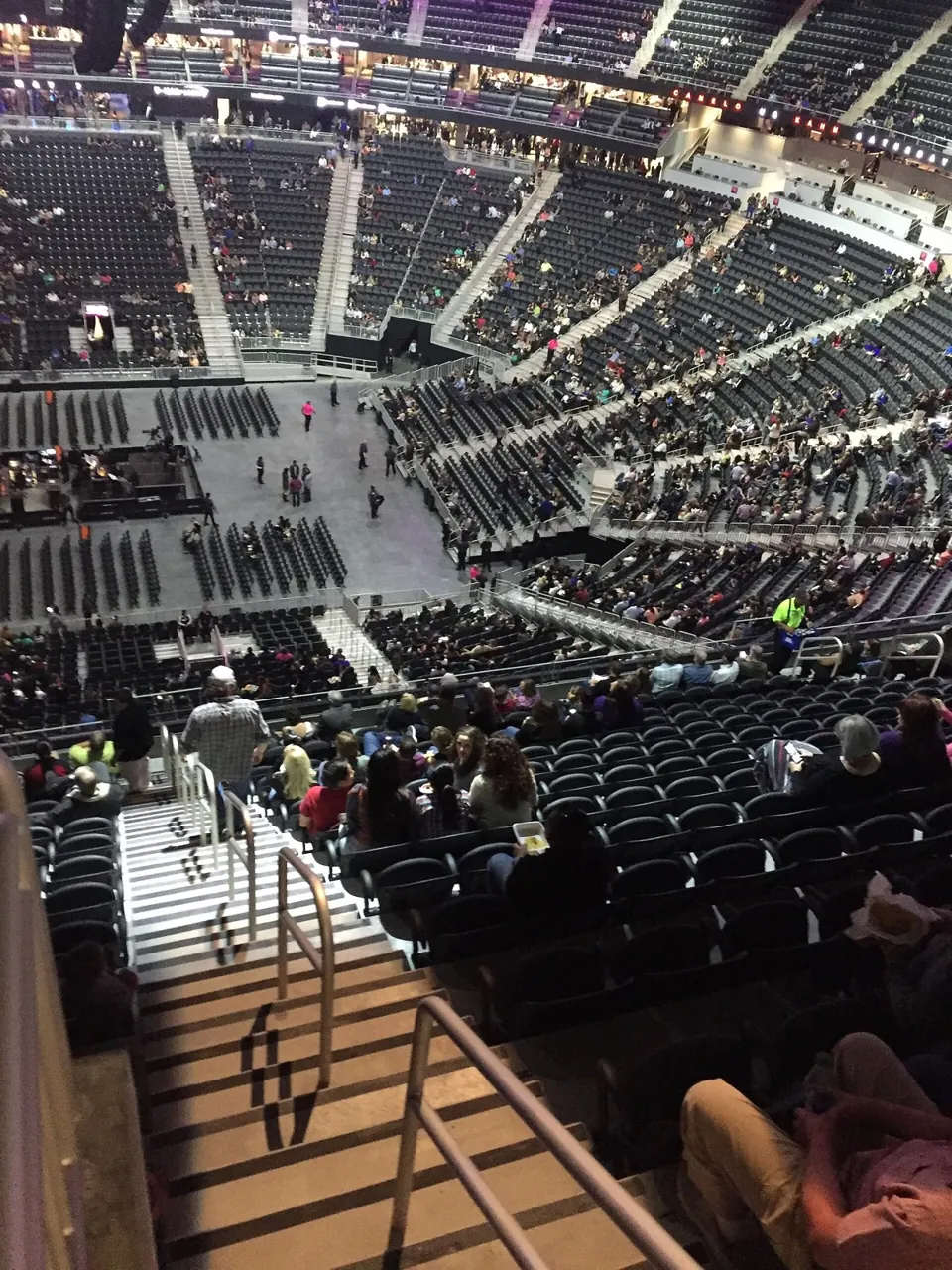 Vista del interior de T-Mobile Arena desde la zona superior · archivo 2016