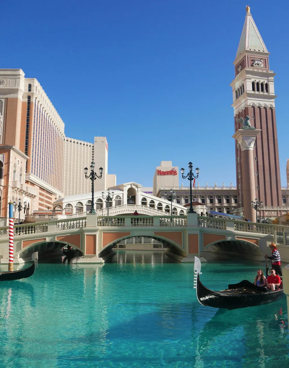 The Venetian Resort Las Vegas, exterior y canales